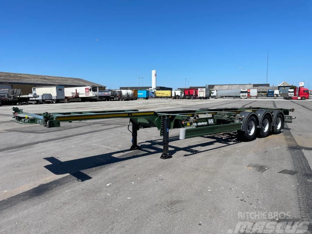 Kässbohrer Multi 3 axle High Cub Container Chassis 20/30/40" Containerframe/Skiploader semi-trailers