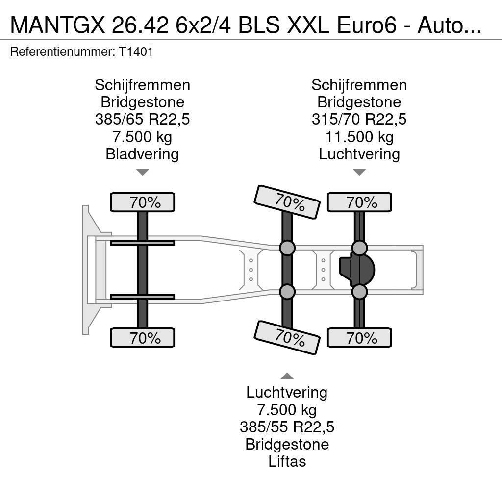 MAN TGX 26.42 6x2/4 BLS XXL Euro6 - Automaat - Standka Truck Tractor Units