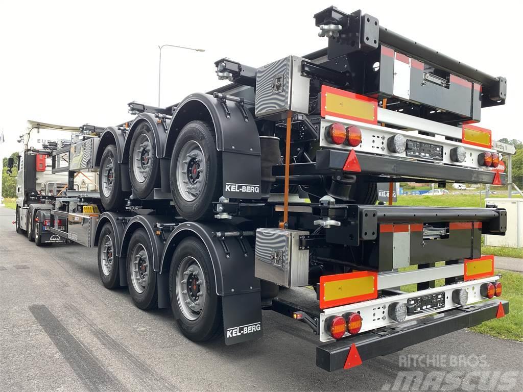Kel-Berg C 300 V Containerframe/Skiploader trailers