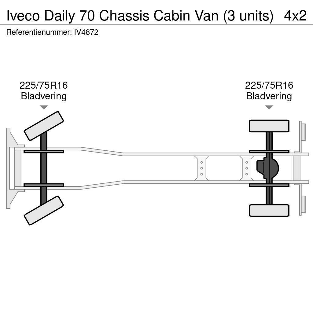 Iveco Daily 70 Chassis Cabin Van (3 units) Chassis Cab trucks