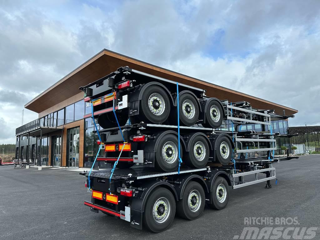 Lecitrailer ADR container chassie Containerframe/Skiploader semi-trailers