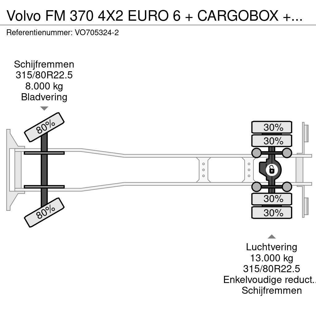 Volvo FM 370 4X2 EURO 6 + CARGOBOX + CARGOLIFT ZEPRO Van Body Trucks