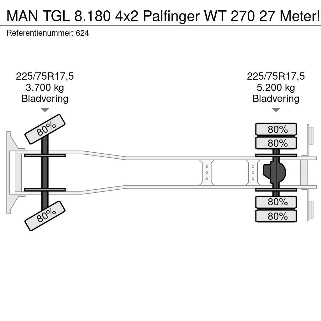 MAN TGL 8.180 4x2 Palfinger WT 270 27 Meter! Truck mounted aerial platforms