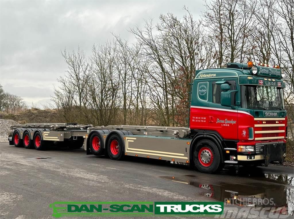 Scania R164 6x2 580 inkl. Trailer Hook lift trucks