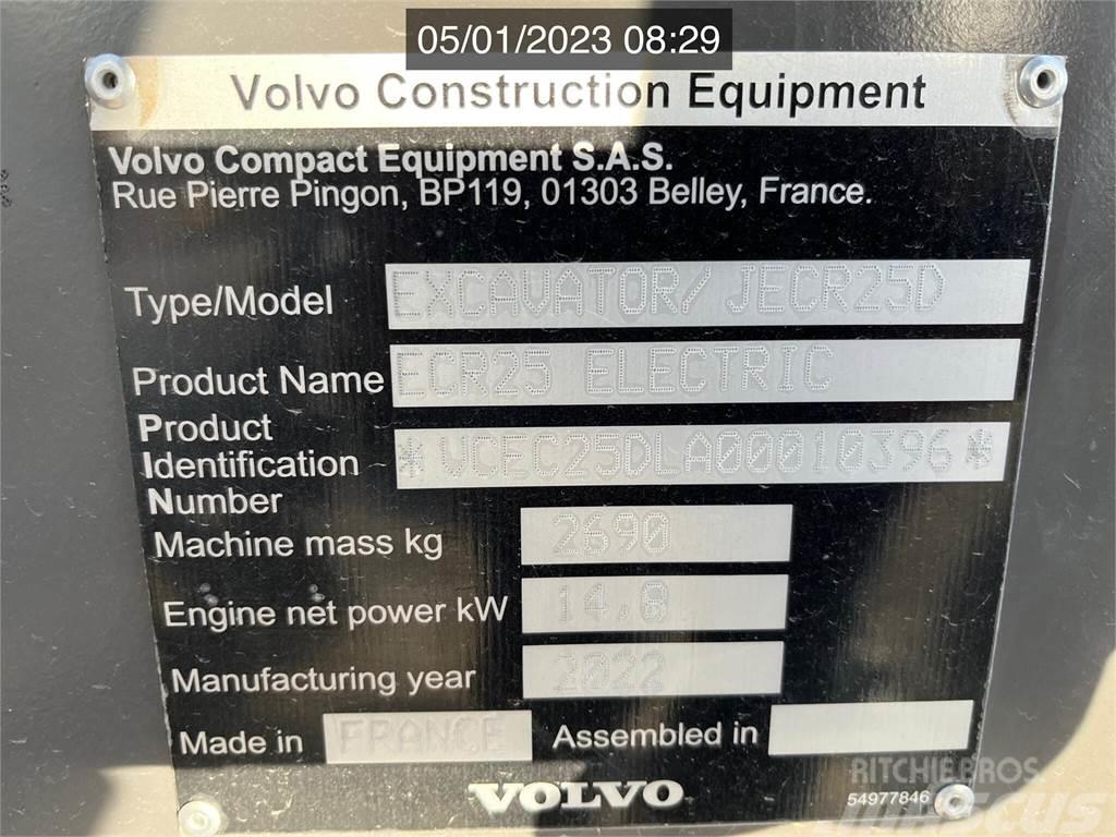 Volvo ECR25 ELECTRIC Mini excavators < 7t