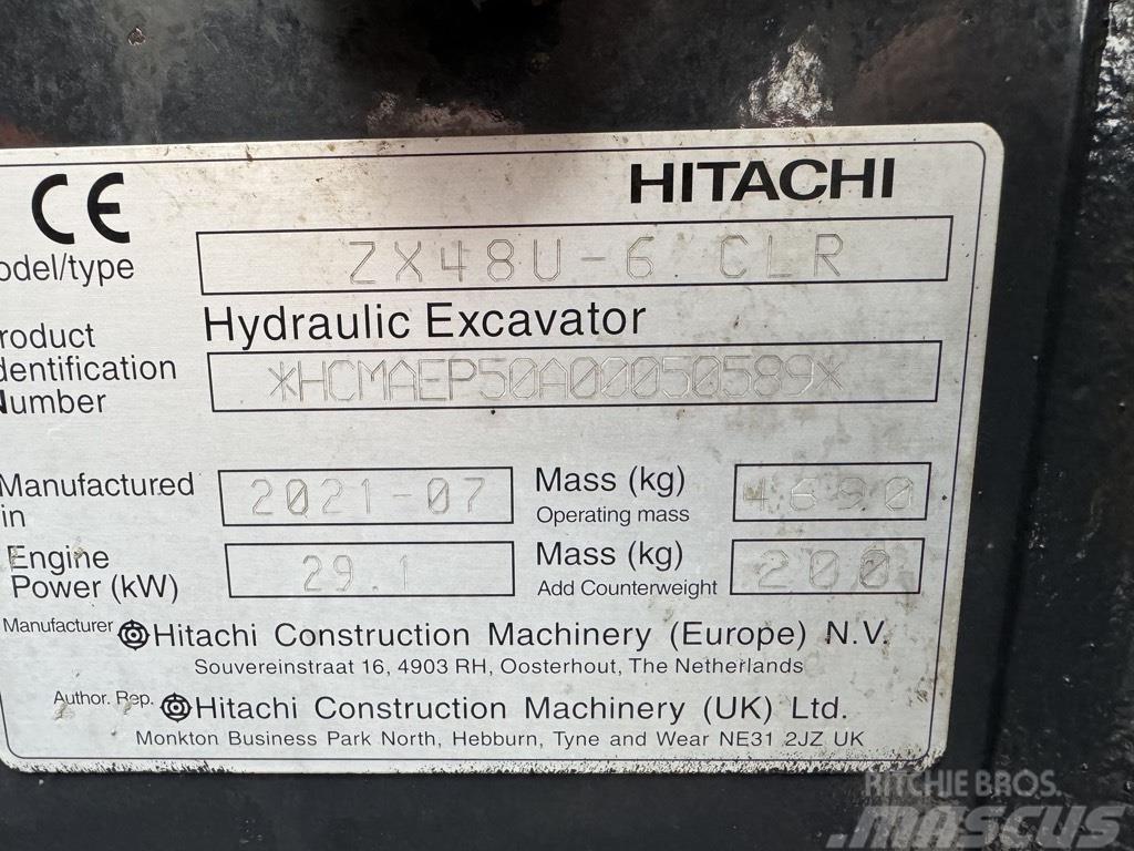 Hitachi zx48U-6 Mini excavators < 7t