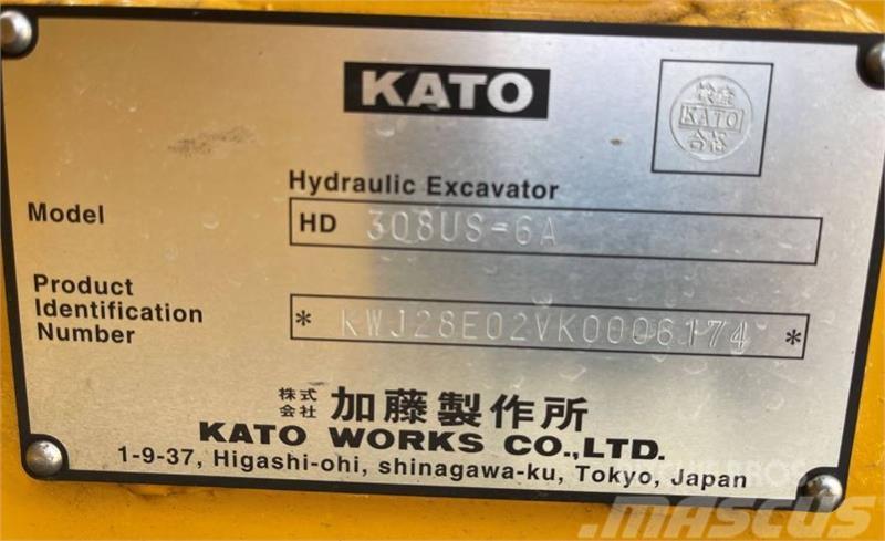 Kato HD308US-6A Mini excavators < 7t