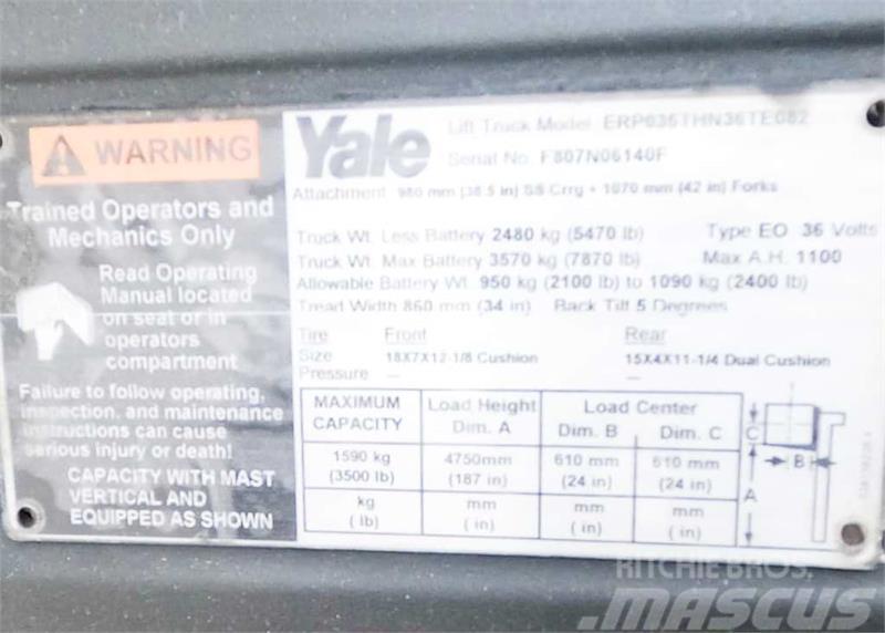 Yale ERP035TH Electric forklift trucks