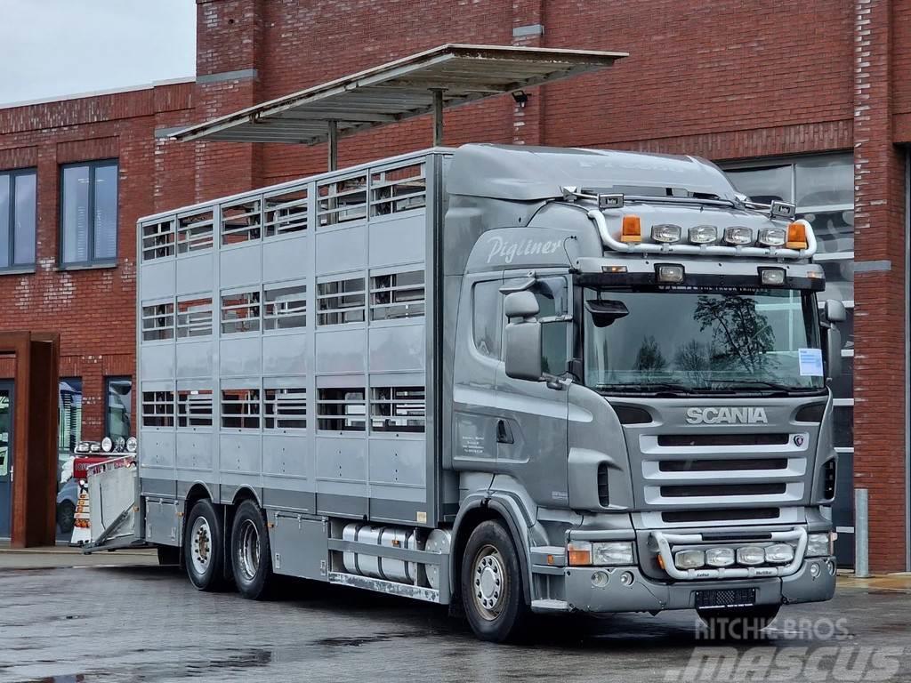 Scania R380 Highline 6x2*4 - Berdex 3 deck livestock - Lo Livestock carrying trucks