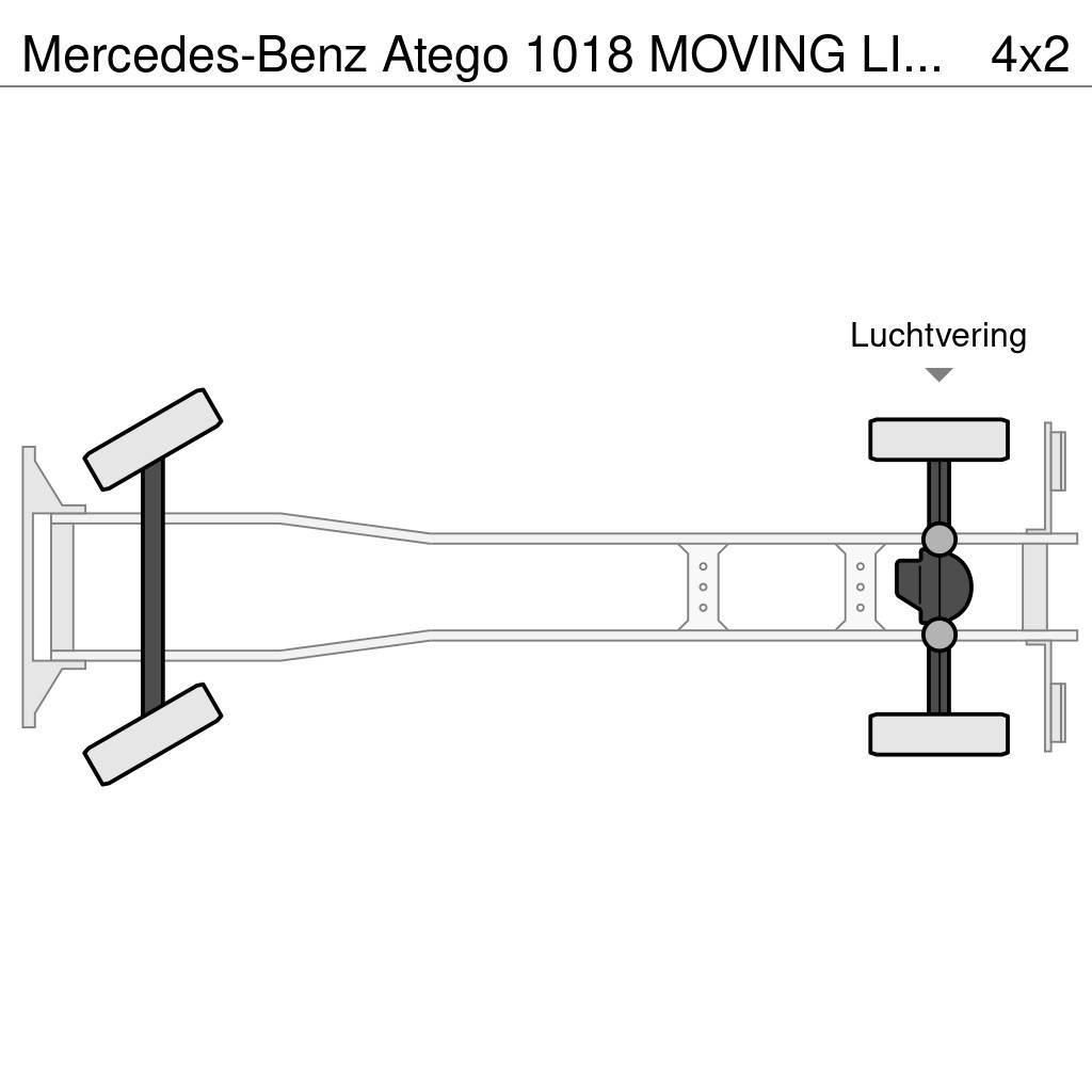 Mercedes-Benz Atego 1018 MOVING LIFT - GOOD WORKING CONDITION Van Body Trucks