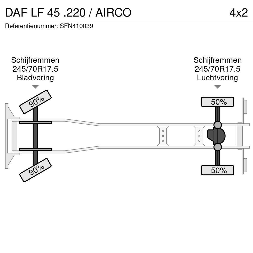 DAF LF 45 .220 / AIRCO Flatbed/Dropside trucks