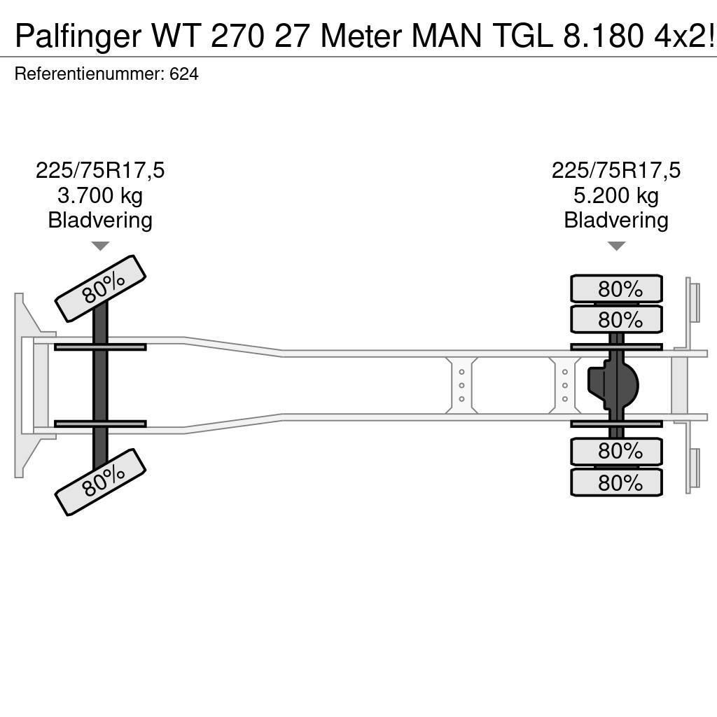 Palfinger WT 270 27 Meter MAN TGL 8.180 4x2! Truck mounted aerial platforms