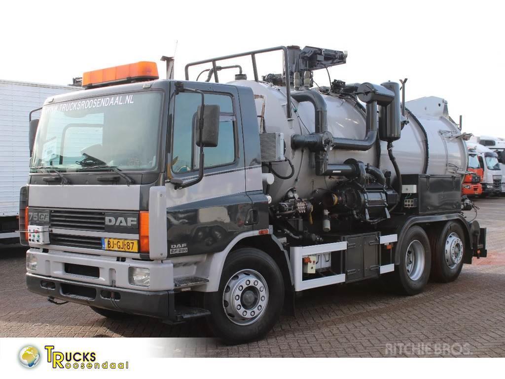 DAF CF 290 + 6X2 + VACUUM + FULL OPTION + EURO 2 Sewage disposal Trucks