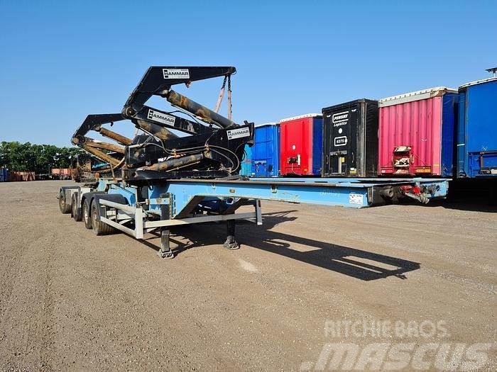 Hammar 195D SIDELOADER 4 AXLE 2E TRAILER CONNECTION 36 TO Containerframe/Skiploader semi-trailers
