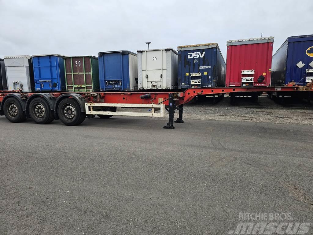 Krone SD 27 | 3 axle container chassis | 4740 kg | Saf D Containerframe/Skiploader semi-trailers