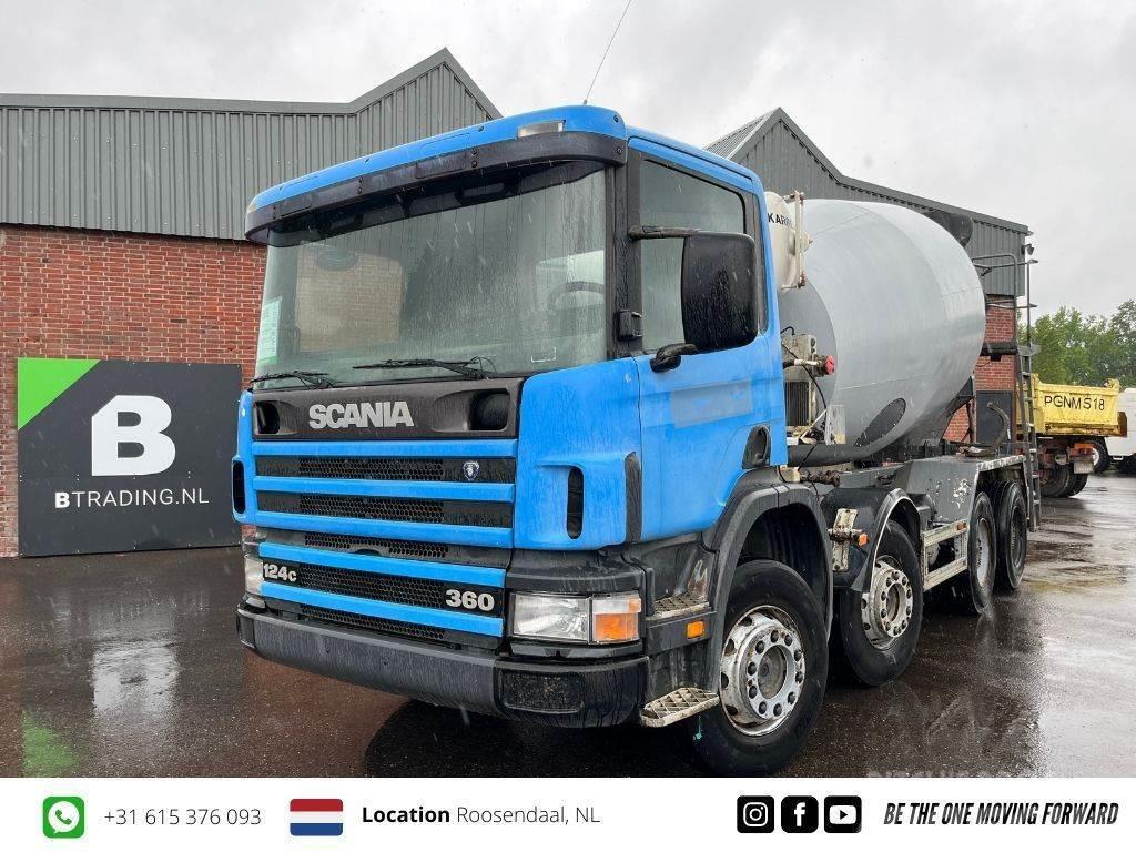 Scania P124-360 8x4 Concrete mixer 9m3 - Full steel - Big Concrete trucks