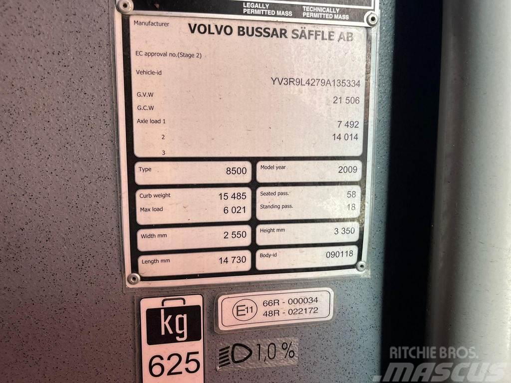Volvo B12M 8500 6x2 58 SATS / 18 STANDING / EURO 5 Intercity bus