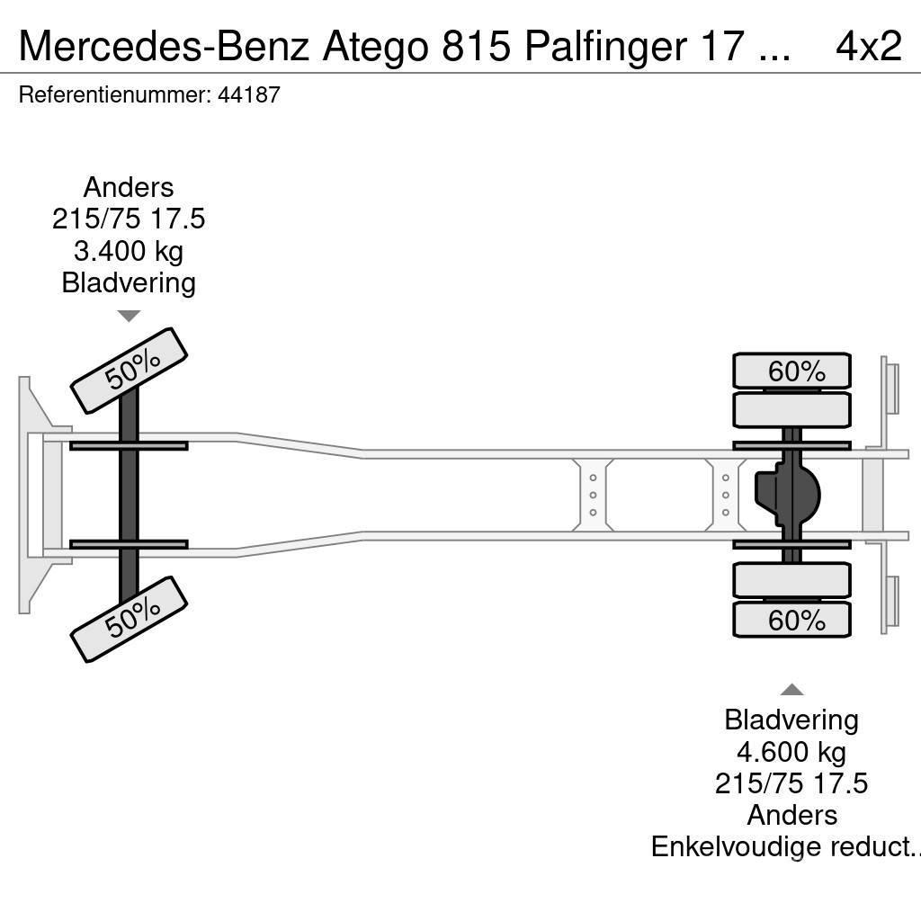 Mercedes-Benz Atego 815 Palfinger 17 meter hoogwerker Just 39.04 Truck mounted aerial platforms