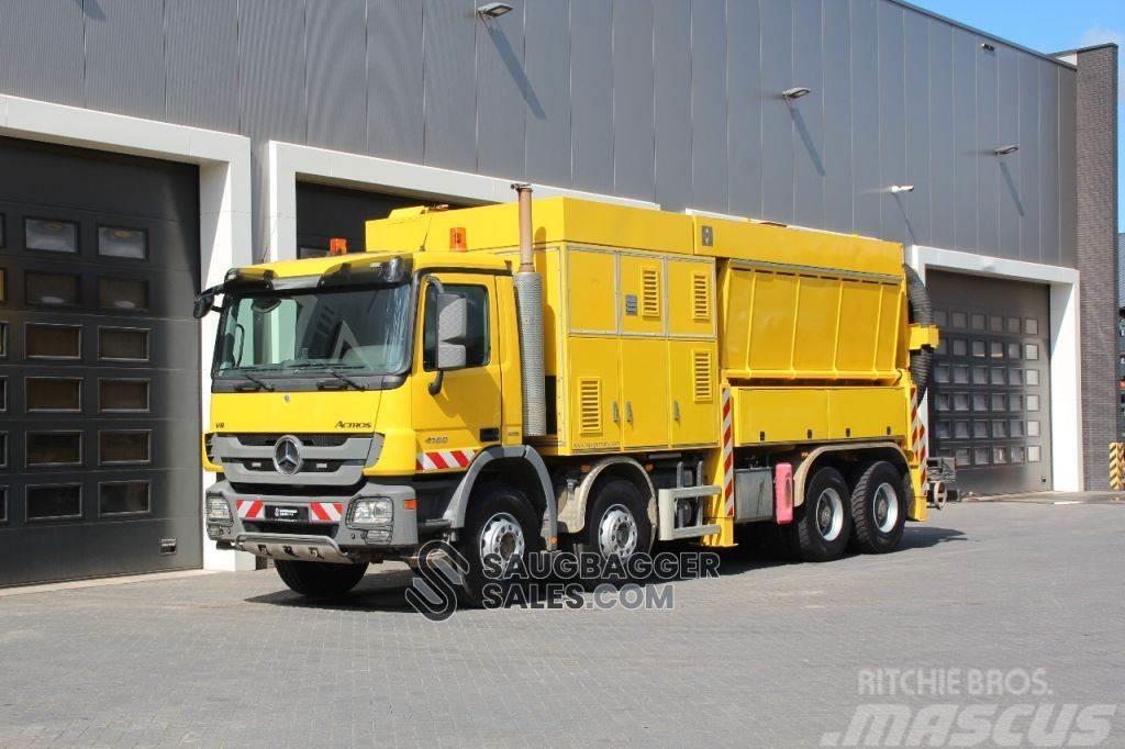 Mercedes-Benz Actros 4160 V8 RSP 3T 2014 Saugbagger Sewage disposal Trucks