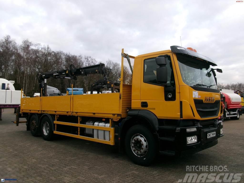 Iveco Stralis 310 6x2 Euro 6 + Atlas 105.2 crane Flatbed/Dropside trucks