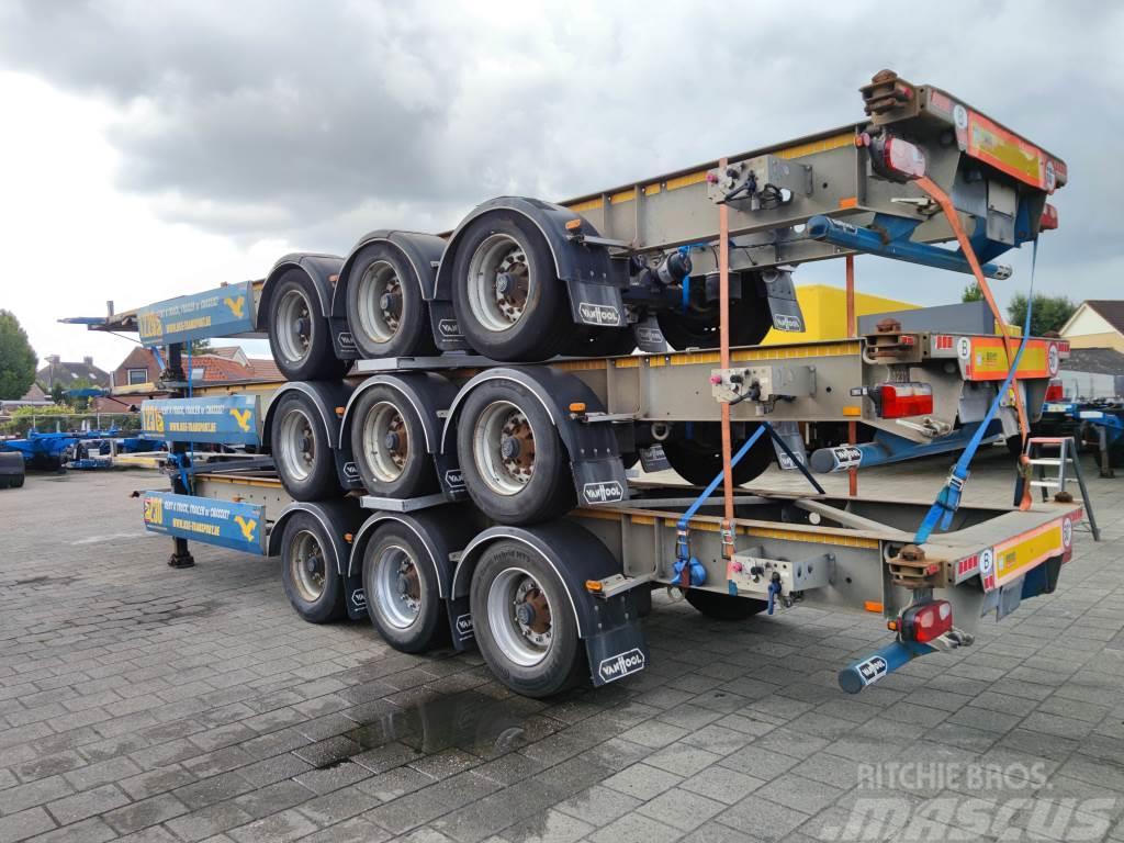 Van Hool A3C002 3 Axle ContainerChassis 40/45FT - Galvinise Containerframe/Skiploader semi-trailers