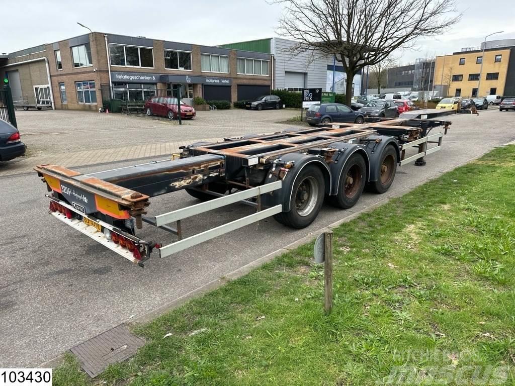 D-tec Chassis 10,20,30,40, 45 FT, 2x Extendable Containerframe/Skiploader semi-trailers