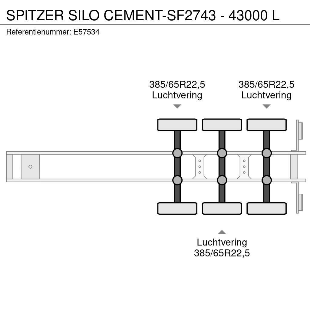 Spitzer Silo CEMENT-SF2743 - 43000 L Tanker semi-trailers
