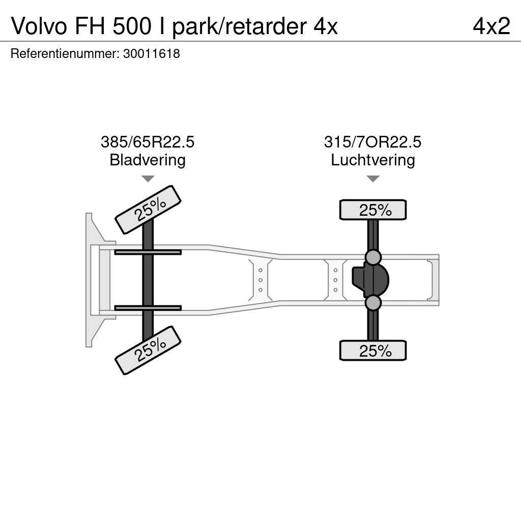 Volvo FH 500 I park/retarder 4x Truck Tractor Units