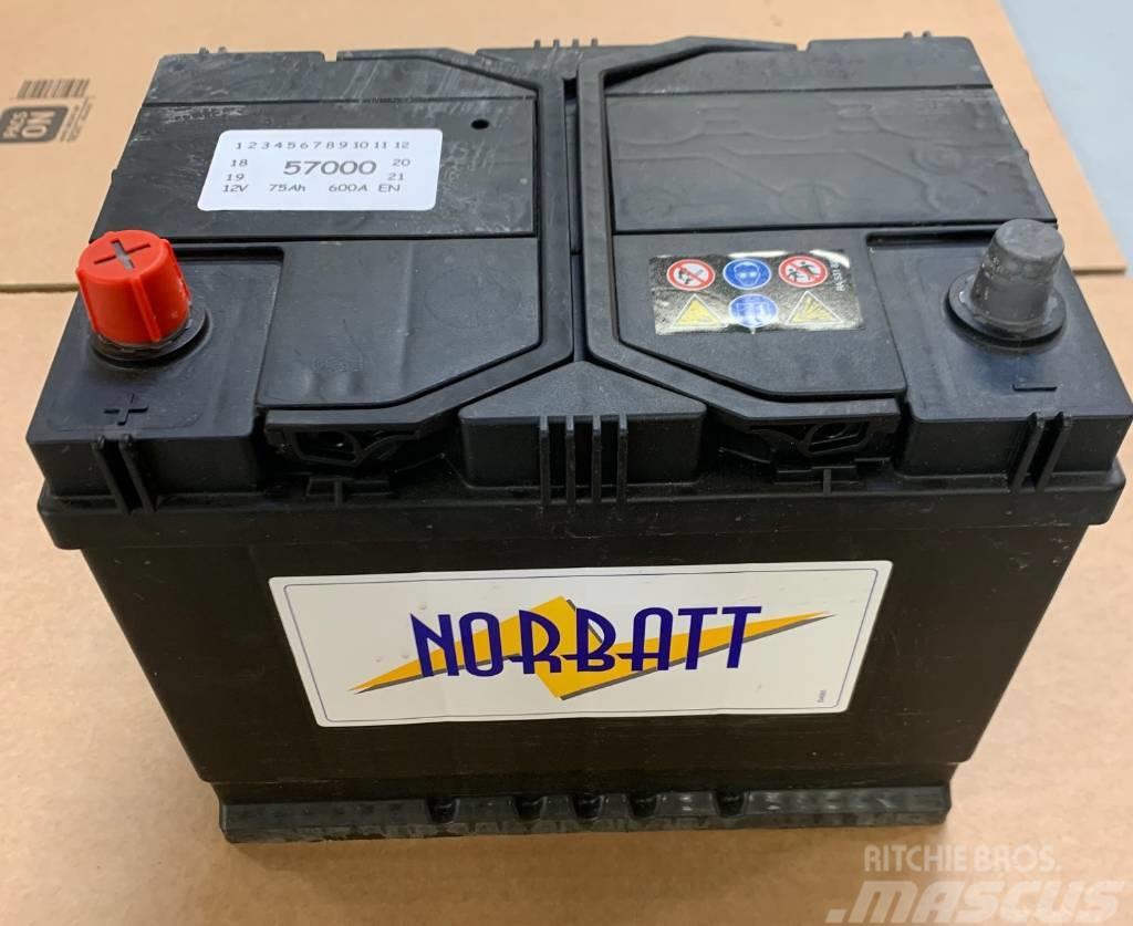  Norbatt Batteri 12V/75AH med BI Klack - 30-N57000 Radiators