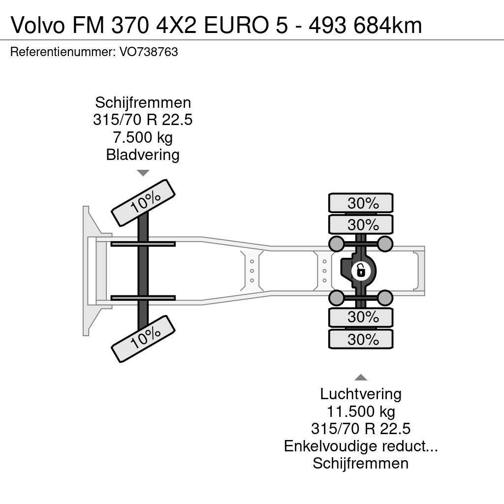 Volvo FM 370 4X2 EURO 5 - 493 684km Truck Tractor Units