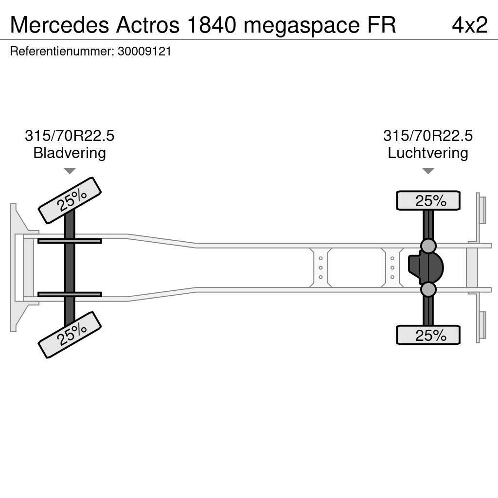 Mercedes-Benz Actros 1840 megaspace FR Containerframe/Skiploader trucks