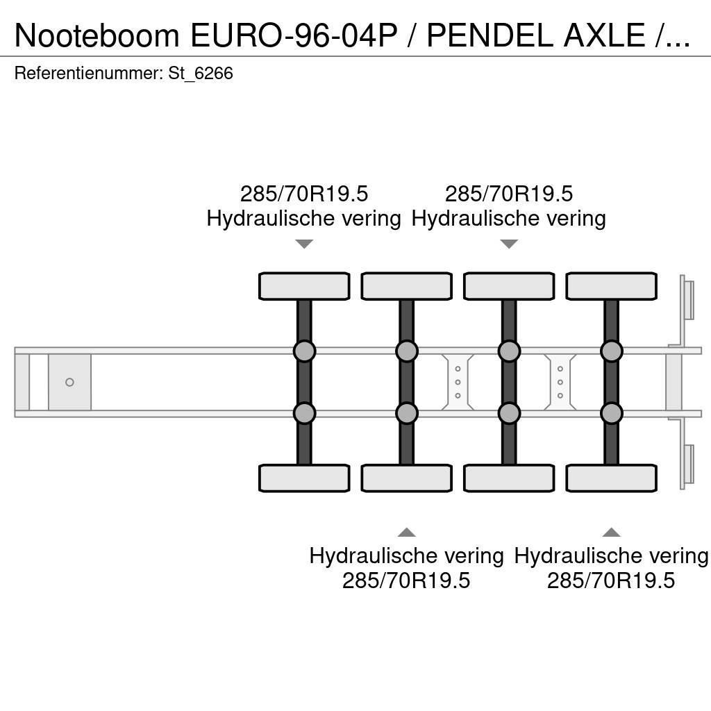 Nooteboom EURO-96-04P / PENDEL AXLE / 95.680 kg. Low loader-semi-trailers