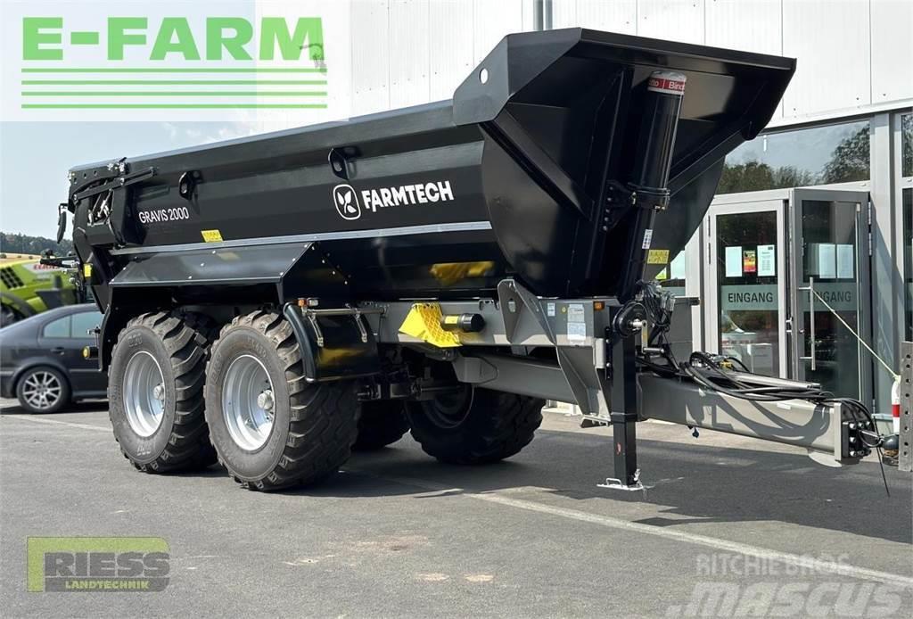Farmtech gravis 2000 hardox black edition All purpose trailer