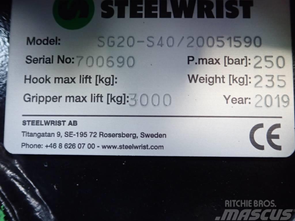 Steelwrist Sortiergreifer SG20 passend zu Volvo ECR35 Grapples