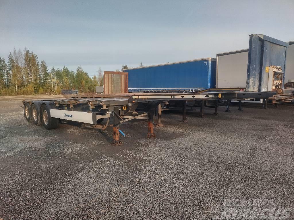 Krone Hanhenkaula, jatkokeula ja perä Containerframe/Skiploader semi-trailers