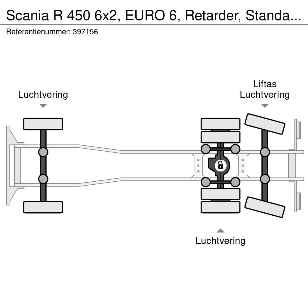 Scania R 450 6x2, EURO 6, Retarder, Standairco, Combi Tautliner/curtainside trucks