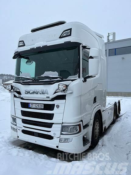 Scania R580 6X4 Hydraulikk, brøytefeste/uttak for spreder Truck Tractor Units