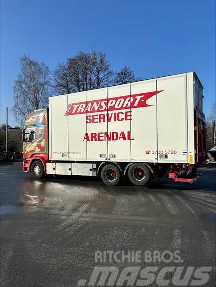 Scania R580LB6x2HLB, 2016 17pl Ekeri Skap med varme/sideå Van Body Trucks