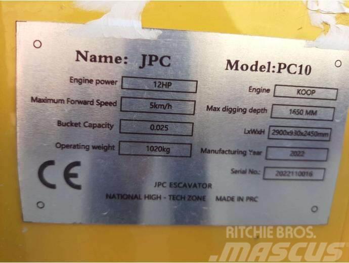 JPC PC-10 Mini excavators < 7t