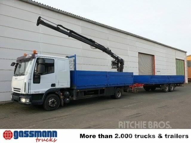 Iveco Euro Cargo ML 80 E 18, Hiab Kran 060-2 Flatbed/Dropside trucks