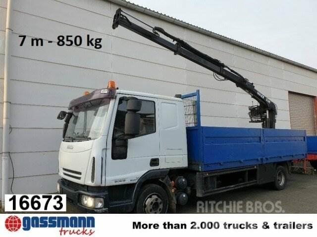 Iveco Euro Cargo ML 80 E 18, Hiab Kran 060-2 Flatbed/Dropside trucks