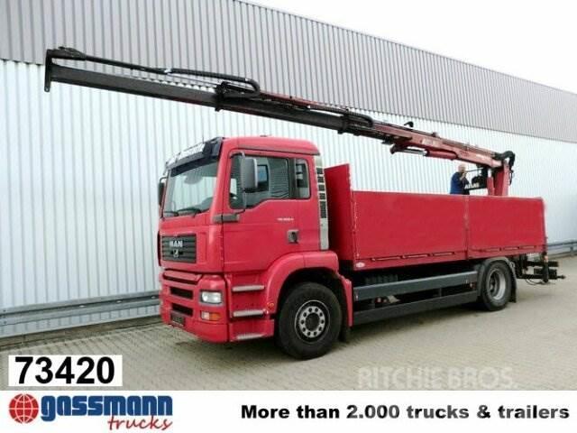 MAN TGA 18.360 4x2, Baustoff, Kran ATLAS 125.1 Flatbed/Dropside trucks