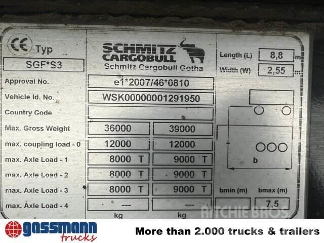 Schmitz SKI 24 SL 7.2, Stahlmulde ca. 25m³, Liftachse Tipper semi-trailers