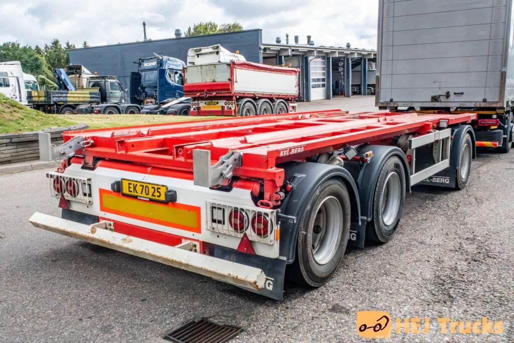 Kel-Berg 3 Aks. Container Anhænger Containerframe/Skiploader trailers