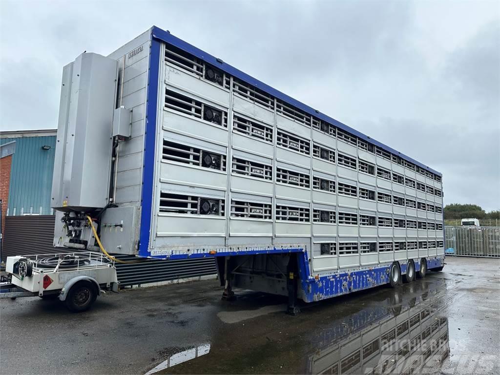 Pezzaioli 5-stock Grise trailer 5-stock Animal transport semi-trailers