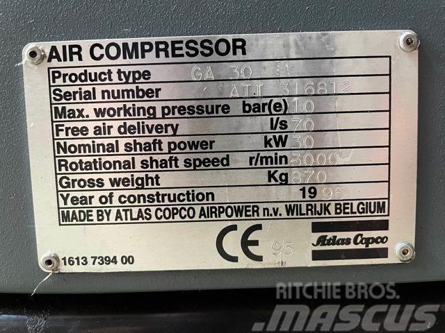 Atlas Copco GA30 el-skruekompressor Compressors