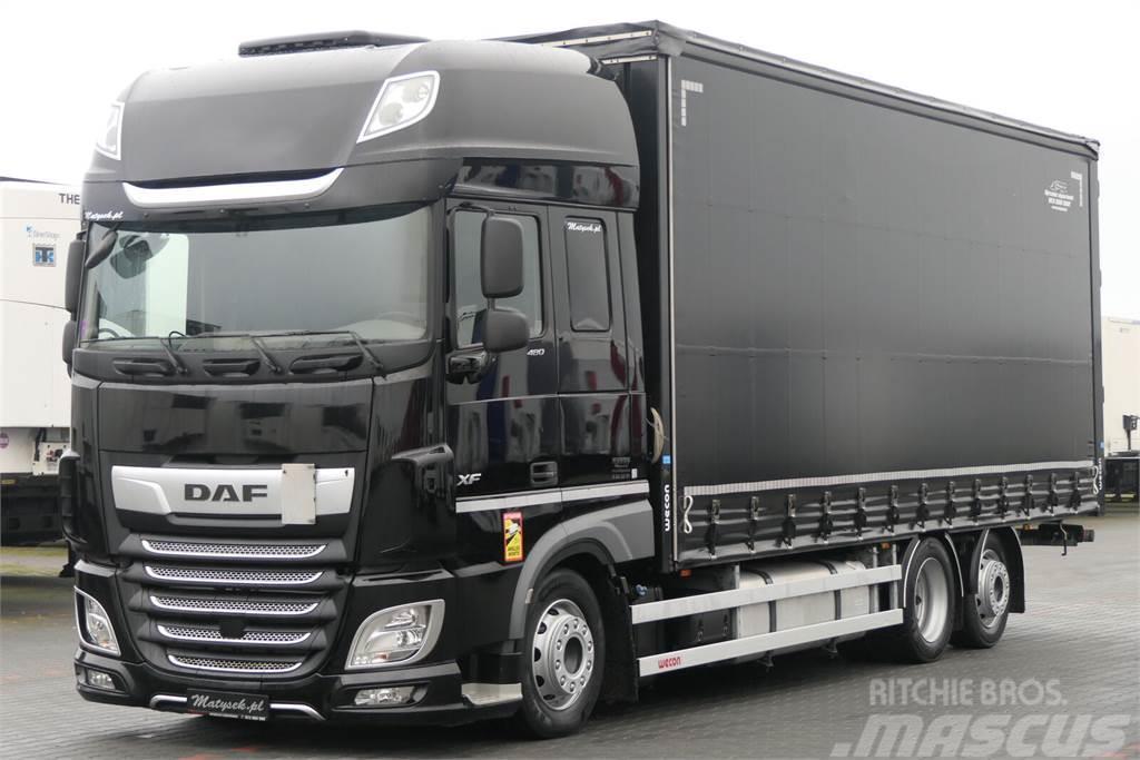 DAF XF 480 / 60 M3 / 7,75 M / WECON / I-PARK COOL / 20 Tautliner/curtainside trucks
