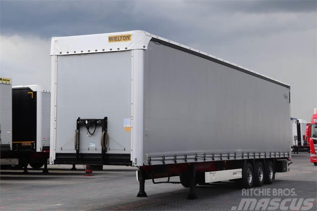 Wielton CURTAINSIDER / MEGA / COILMULD - 9 M / LIFTED AXLE Curtainsider semi-trailers