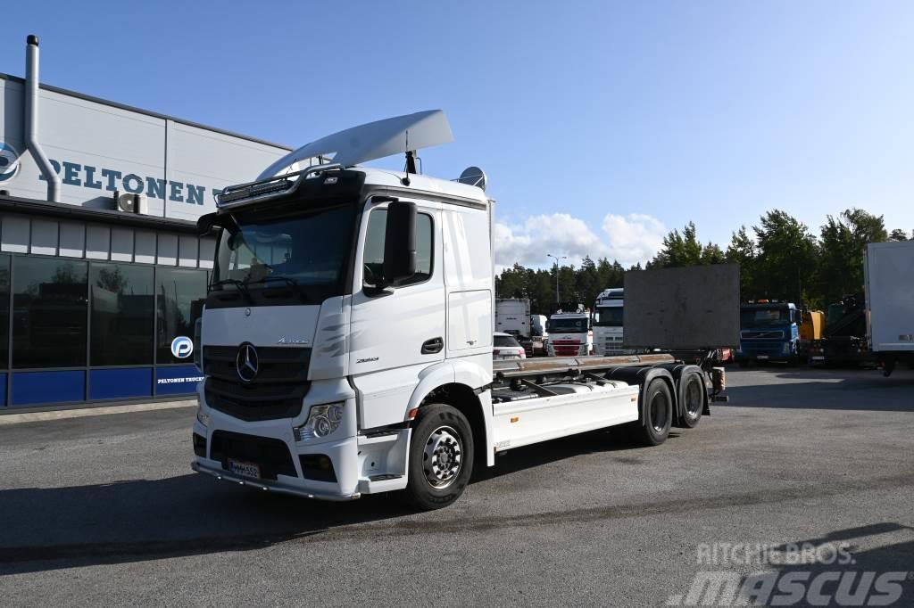 Mercedes-Benz Actros 2653 6x2 Konttiauto Containerframe/Skiploader trucks