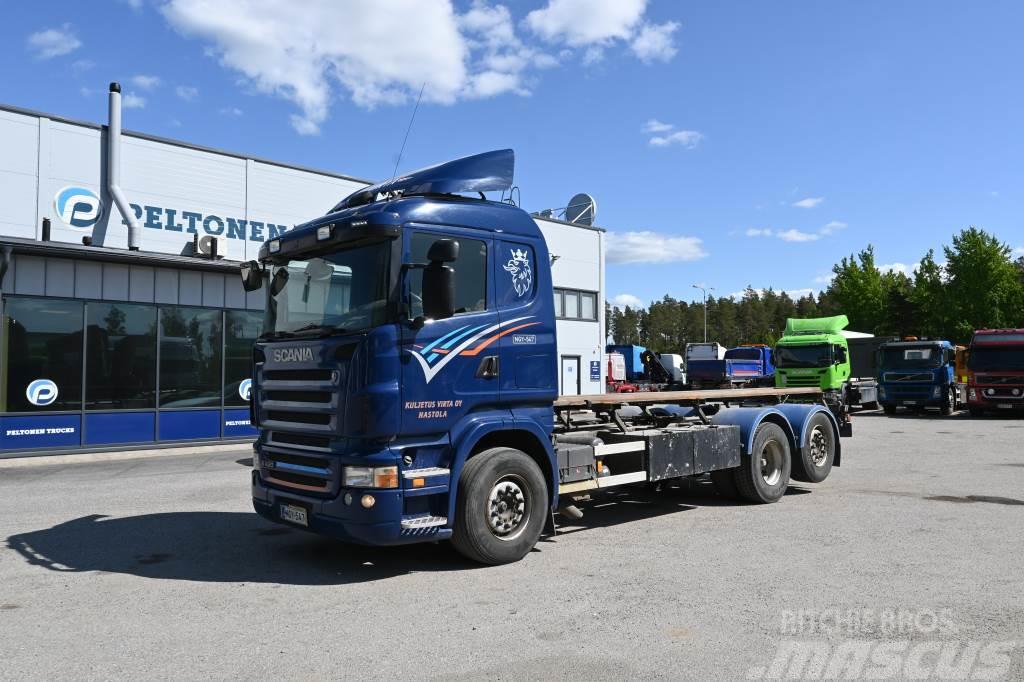 Scania R420 6x2 Tasonostolaite Containerframe/Skiploader trucks